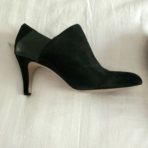Vince Camuto black heeled bootie shoe